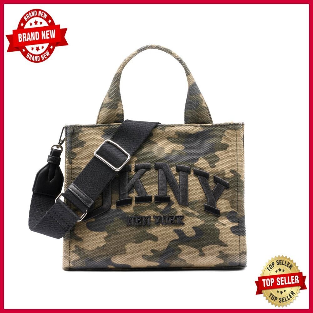 Small Canvas Tote with Adjustable Strap, Zipper Closure, 14.5L Capacity